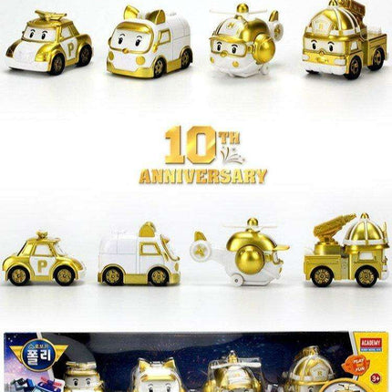 Robocar Poli Golden Anniversary Rescue Center Set - Limited Edition with Exclusive Gleaming Finish