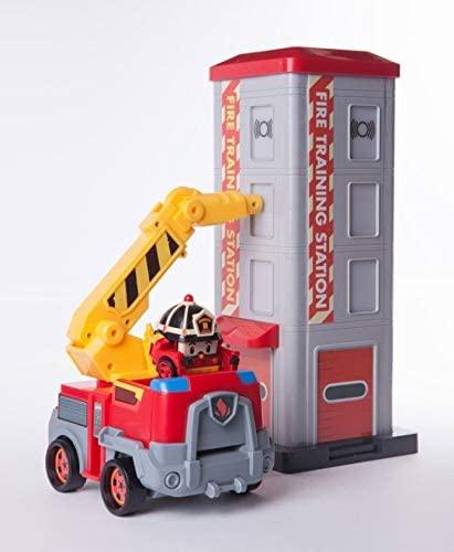 Fire Rescue Training Kit with Transformable Roy Toy, Firetruck, and Training Station