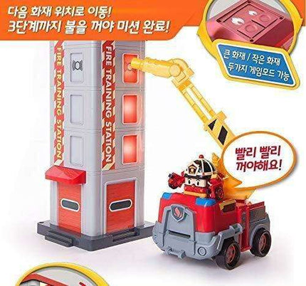 Ultimate Fire Rescue Adventure Kit with Transformable Roy Toy, Firetruck, and Training Station - Inspire Creativity and Learning