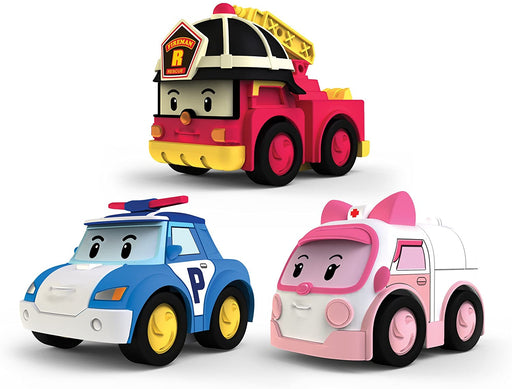 Robocar Poli Ambulance Rescue Team with Poli, Amber, and Roy
