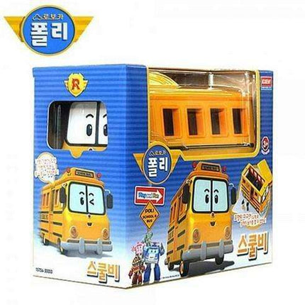 Robocar Poli Adventure School Bee Bus Playset with 4 Character Figurines