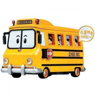 Robocar Poli Adventure School Bee Bus Playset with 4 Character Figurines