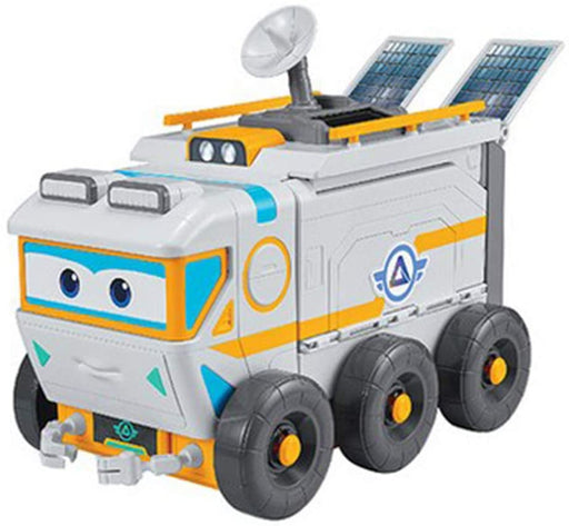 Super Wings Galaxy Team, Rover's Space Headquarters Set with Solar Charging - Explore the Universe in Style!
