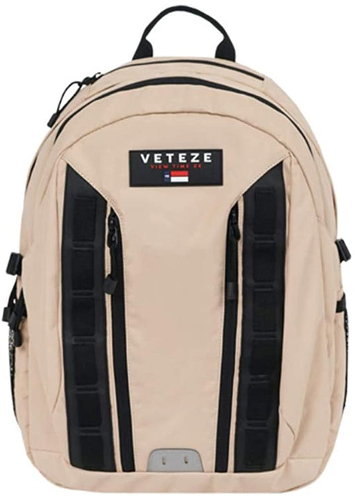 Veteze Double Youth Backpack | Stylish Beige Travel Bag for School, Office & Everyday Adventures