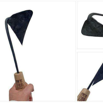 Korean Mastercrafted Gardening Hoe by No-Ki, Seok: Artisan-Quality Tool for Garden Enthusiasts