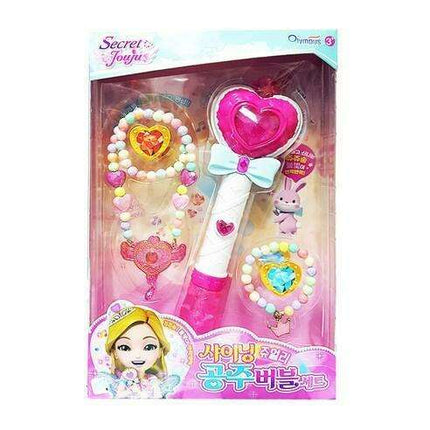 Magical Princess Melody Bubble Jewelry Set with Wand & Light-Up Effects - Secret Jouju Collection