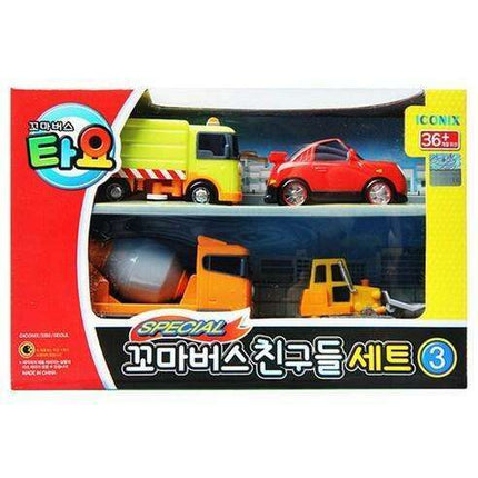 Tayo's Mini Bus Adventure Friends Interactive Role-Play Vehicle Set with 4 Characters