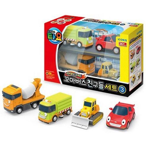 [Tayo's Mini Bus Squad] Collectible Mini Car Set with 4 Friends for Role-Playing