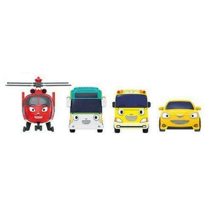 Tayo the Little Bus Adventure Mini Car Collection with AIR, PEANUT, KINDER, and SHINE
