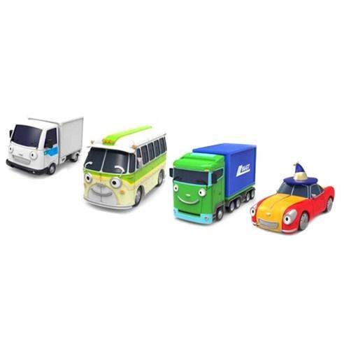 [Tayo the Little Bus] Limited Edition NO.5 Bus Friends Mini Car Set of 4 - Perfect for Role-Playing!