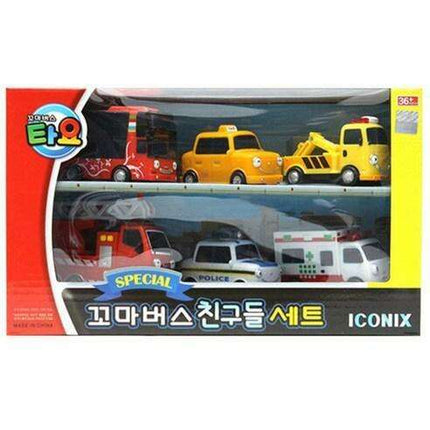Tayo's Mini Bus Adventure Crew - 6 Character Playset