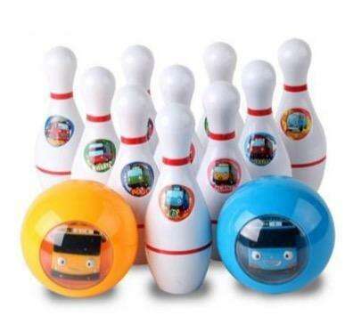 Tayo Friends Light-Up Bowling Set - Engaging Playtime with Adorable Characters and Interactive Ball for Kids