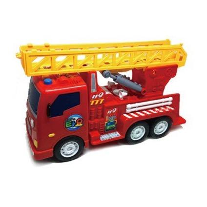 Big Frank Fire Engine Ladder Truck Toy with Realistic Sound Effects