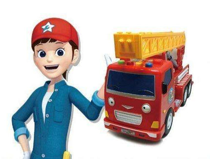Rescue Heroes Big Frank Interactive Fire Truck with Sound Effects for Creative Play