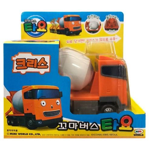 Tayo Friends Chris: Mini Cement Truck Toy for Interactive Construction Play