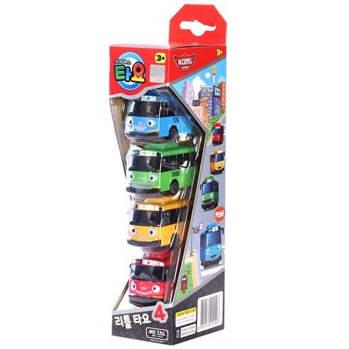 Tayo and Friends Mini Car Collection - Complete Set of 4 Buses