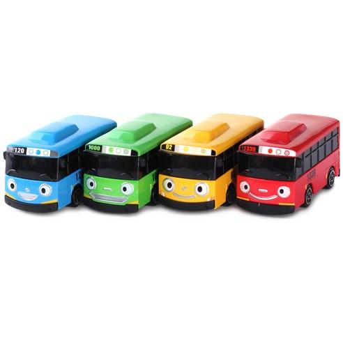Tayo the Little Bus Mini Car Set with Tayo, Rogi, Lani, Gani - 4-Piece Pack
