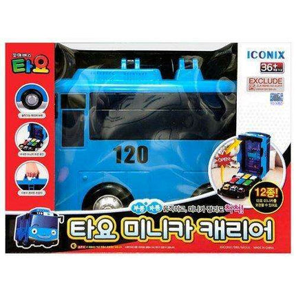 Tayo & Friends Mini Car Storage Carrier with Personalization Stickers - Ultimate Organization Solution