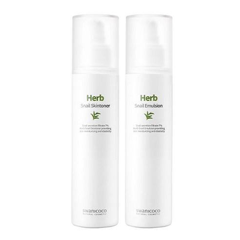 Herb Snail Vitality Skincare Duo: Toner and Emulsion