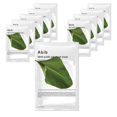 Abib Mild Acidic pH Sheet Mask Heartleaf Fit 30ml X 10pcs