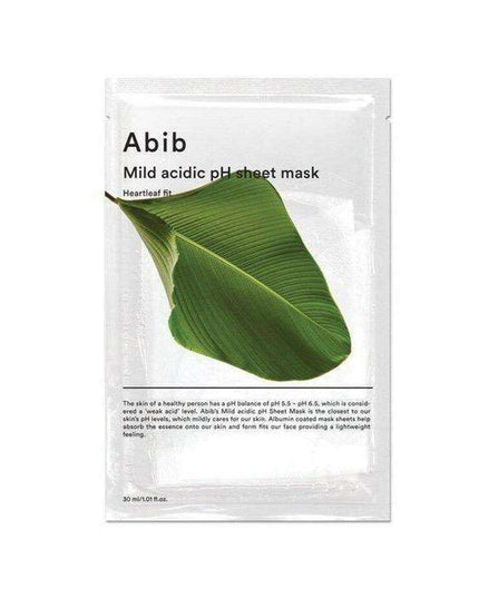 Heartleaf Fit Bamboo Sheet Mask Set for Deep Hydration and Skin Soothing