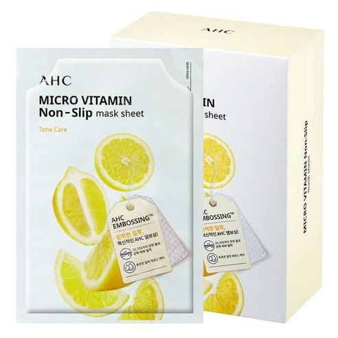 AHC Micro Vitamin Non-Slip Mask Sheet 10-Pack - Skin Revitalizing Mask