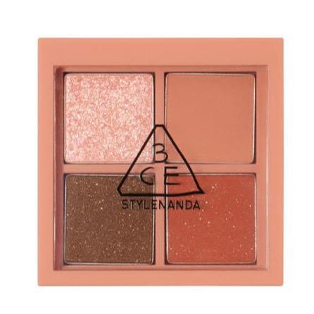 3CE Warm Glow Mini Eyeshadow Palette - Versatile Beauty Essential for On-the-Go Glam