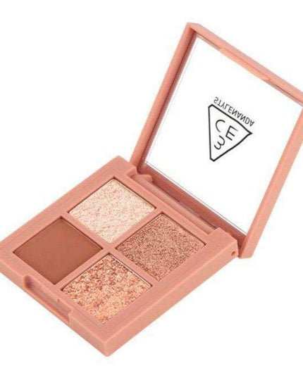Chic Fusion Mini Eyeshadow Palette: Enchanting Pink & Brown Shades