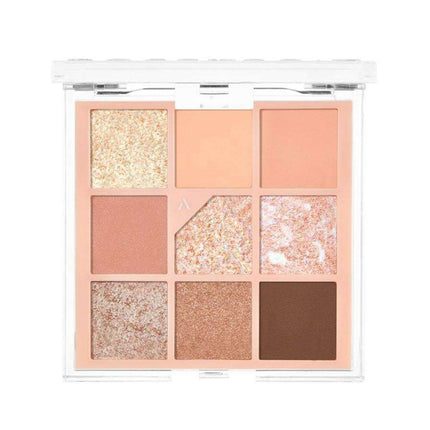 Coral Pink Radiance Glitter Eye Palette - Vegan Formula for Dazzling Looks