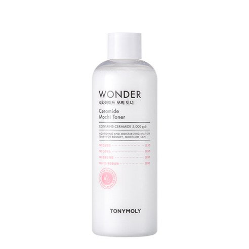 Wonder Ceramide Mocchi Toner by TONYMOLY: Hydration and Radiance Boost, 17 oz (500ml)
