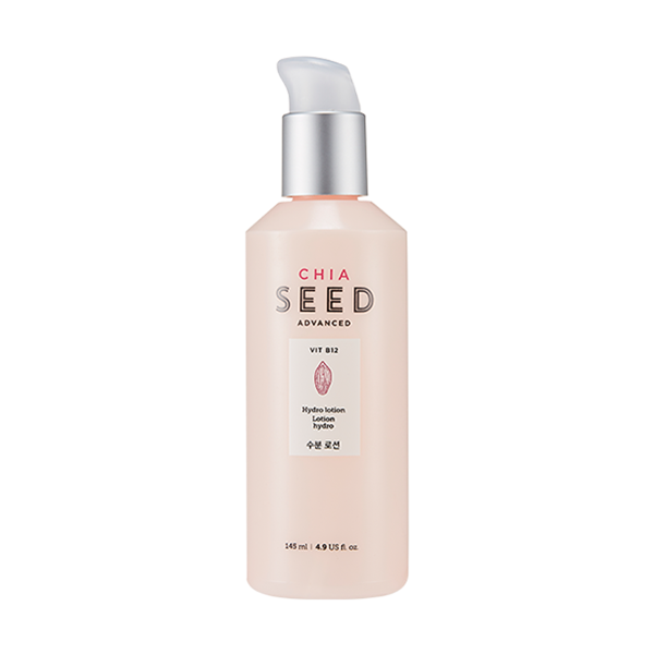 Chia Seed Hydro Lotion with Pink Vitamin B12 - Intense Hydrating Upgrade