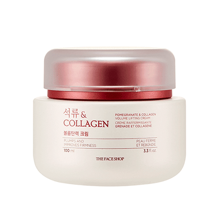 Youthful Radiance Pomegranate & Collagen Hydrating Cream with Shea Butter & Hyaluronic Acid - 100ml by THE FACE SHOP