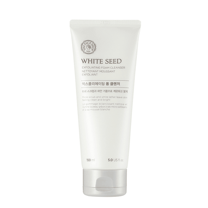 Radiant Renewal Exfoliating Foam Cleanser with White Seed - Brighten and Revitalize Your Skin