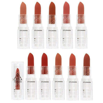 Transform Your Look with the 3CE Soft Matte Lipstick Set - 10 Gorgeous Shades for a Striking Finish