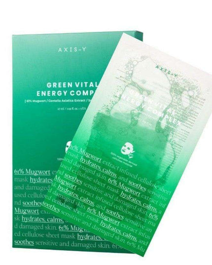 Mugwort Green Vital Energy Revitalizing Sheet Mask Set - Pack of 5