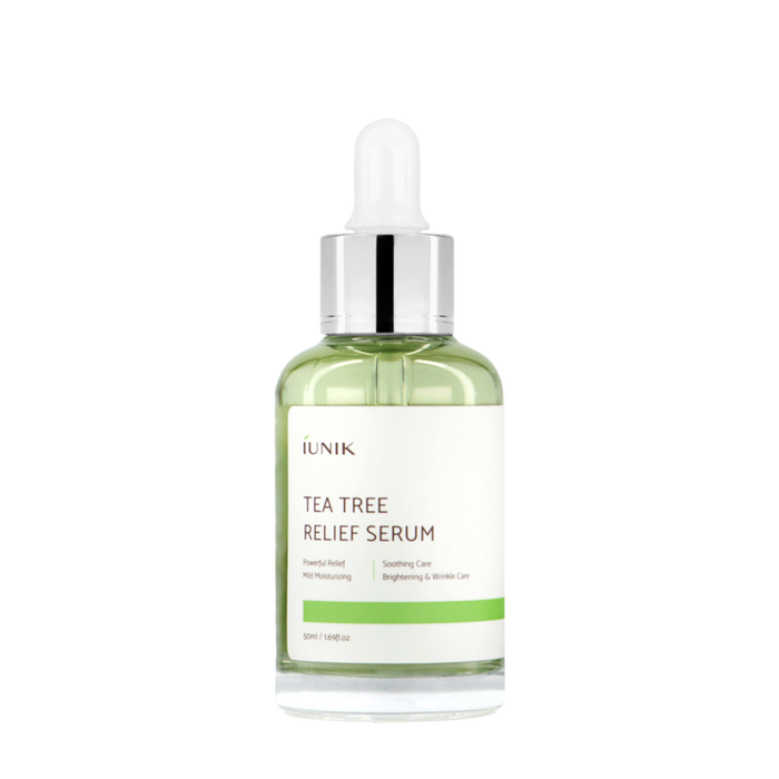 iUNIK Tea Tree Relief Serum 50ml - Soothing and Healing Serum for Sensitive Skin