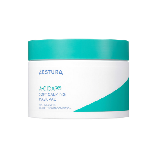 AESTURA A-Cica 365 Soft Calming Mask Pads - Sensitive Skin Soothing Solution - 60 Pack