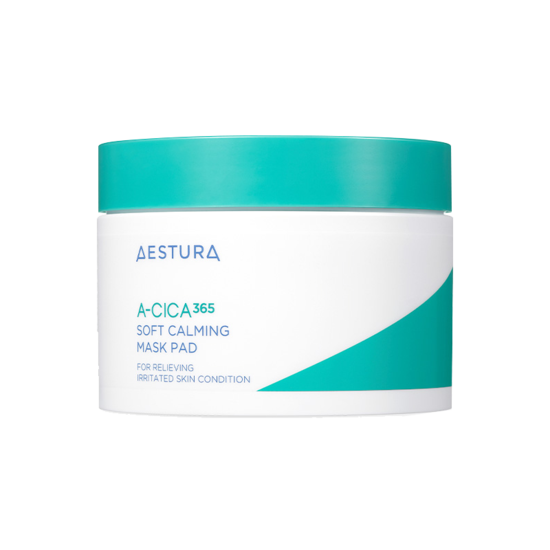 AESTURA A-Cica 365 Soft Calming Mask Pads - Sensitive Skin Soothing Solution - 60 Pack