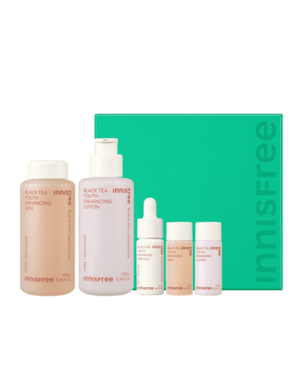 Radiant Youth Black Tea Skincare Set for Ageless Beauty