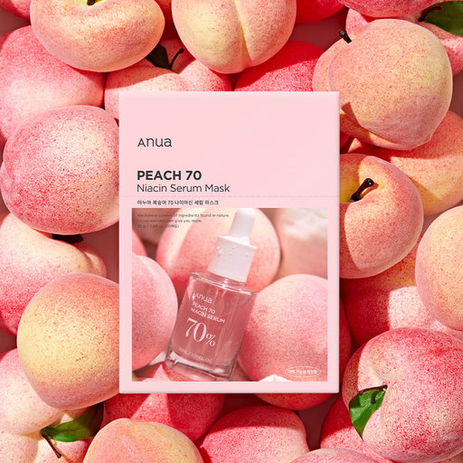 Peach Glow Brightening Serum Mask Set - Hydrating Skincare Kit