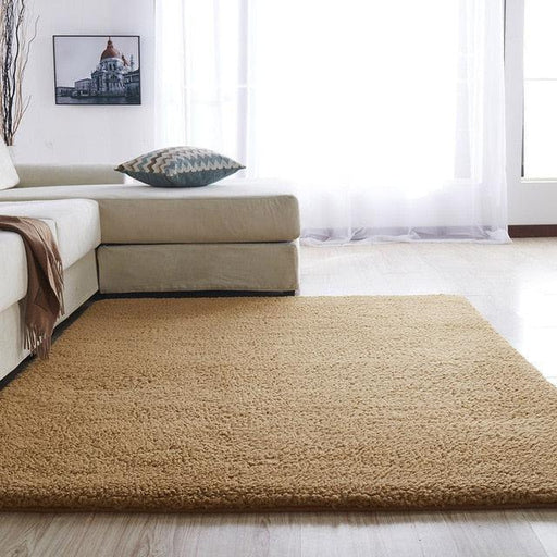Nordic Plush Rectangle Rug - Stylish Addition to Bedroom or Living Room