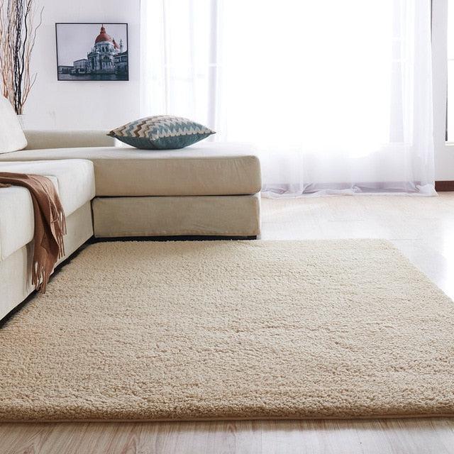 Nordic Fluffy Rectangle Carpet for Cozy Home Spaces