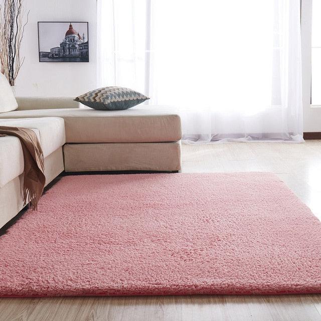 Nordic Fluffy Rectangle Carpet for Cozy Home Spaces