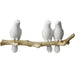 Bird-Inspired Polyresin Wall Hanger Organizer with Multi-Functional Hooks