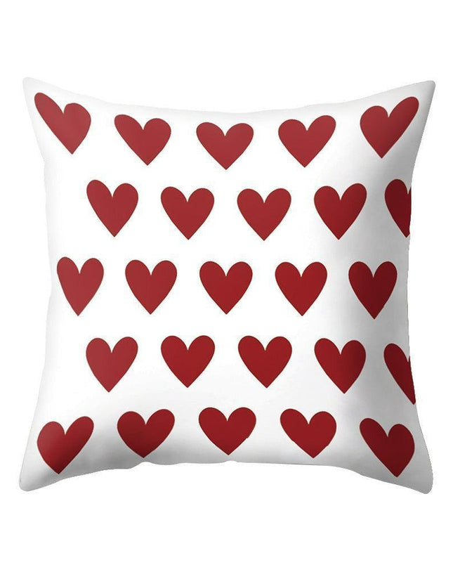 Romantic Love Heart Decorative Pillow Cover - Perfect for Home and Office Ambiance