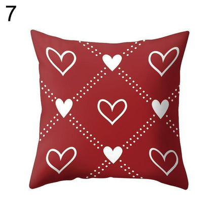 Romantic Love Heart Decorative Pillow Cover - Perfect for Home and Office Ambiance