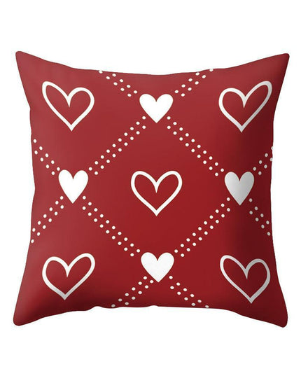 Romantic Love Heart Decorative Pillow Cover - Perfect for Home and Office Ambiance
