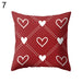Love Heart Pattern Decorative Pillow Case for Home and Office