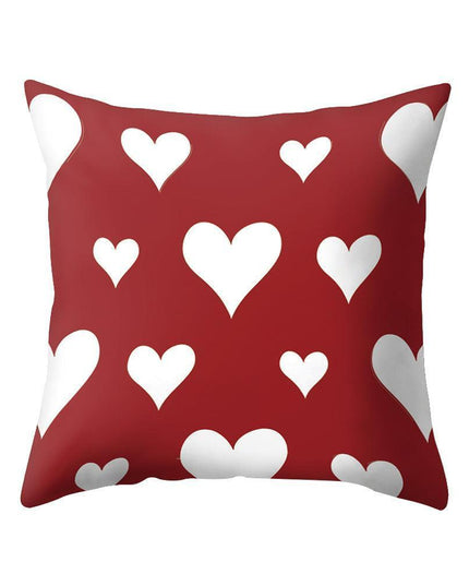 Romantic Love Heart Decorative Pillow Cover - Perfect for Home and Office Ambiance