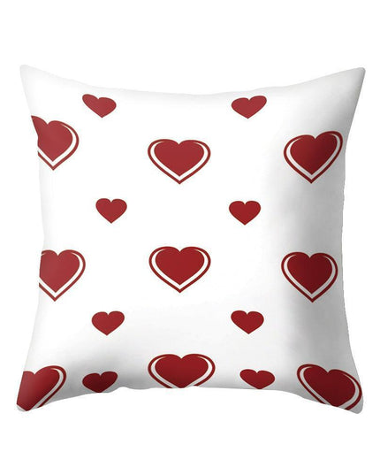 Romantic Love Heart Decorative Pillow Cover - Perfect for Home and Office Ambiance